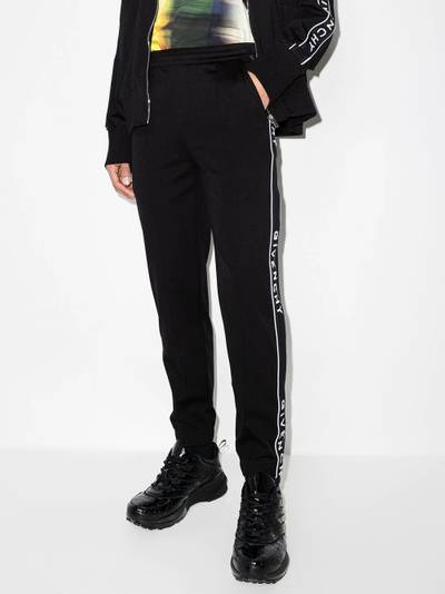 Givenchy logo-stripe track pants outlook