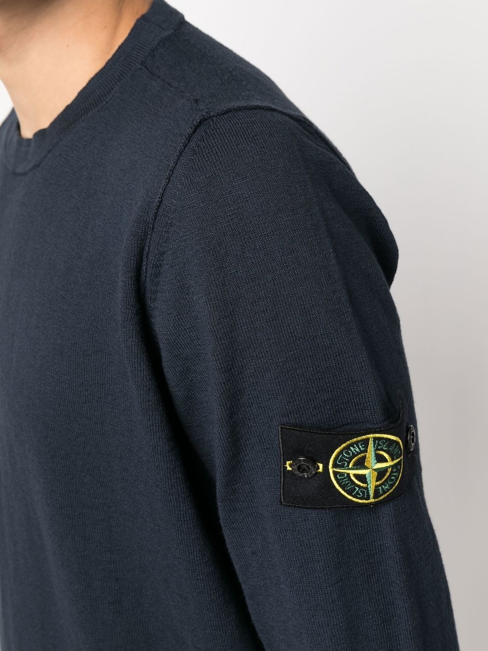 logo-patch sleeve jumper - 5