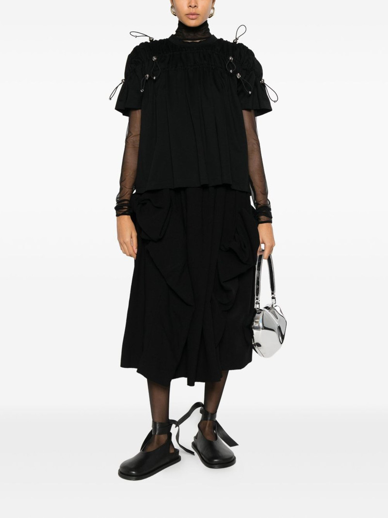 Noir Kei Ninomiya embellished gathered blouse outlook