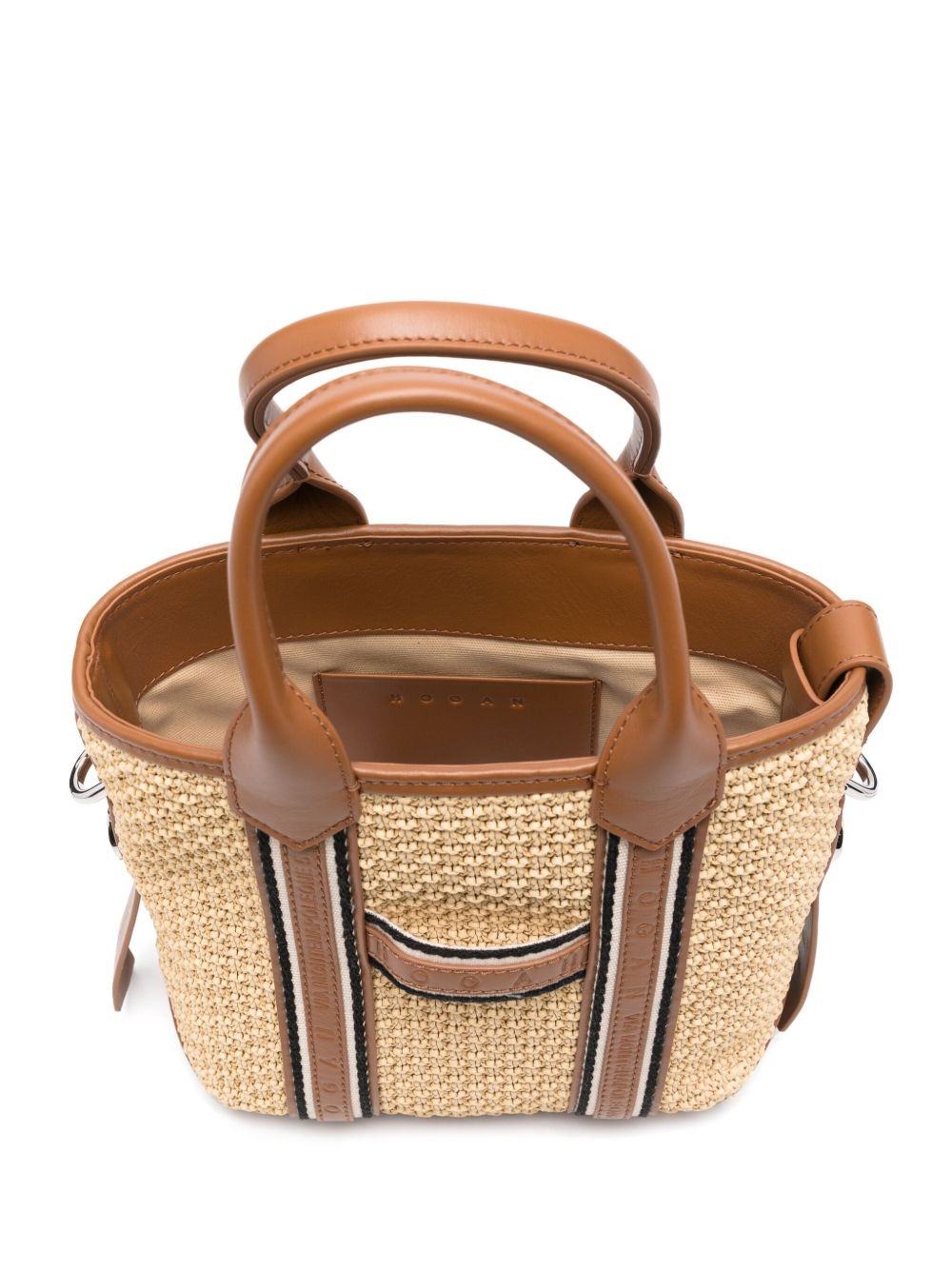 logo-debossed tote bag - 5
