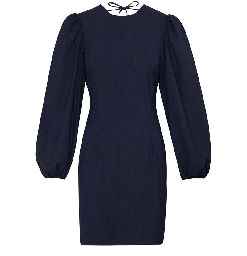 Drapey Melange Open Back Mini Dress 1