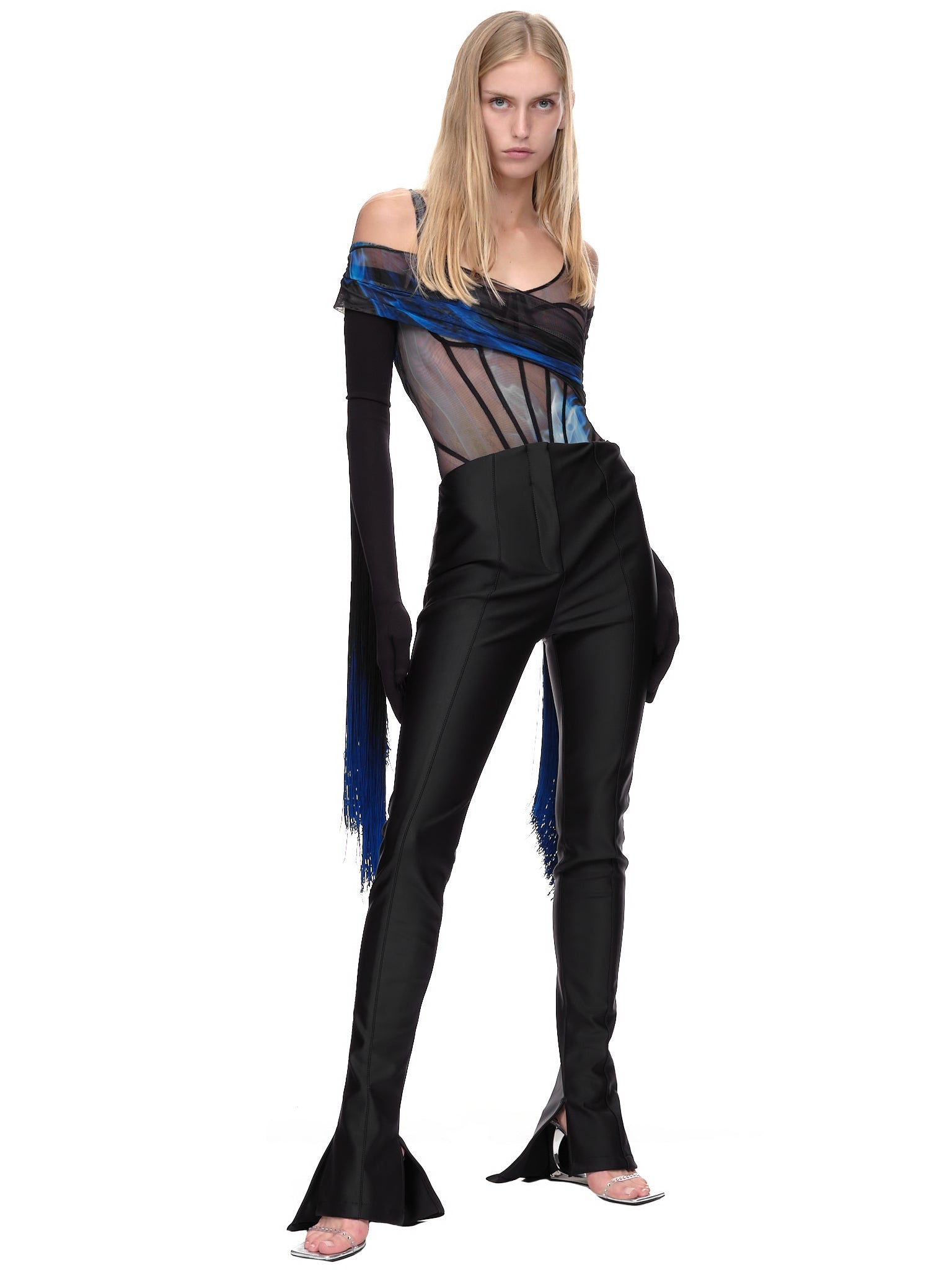 Sheer Corset Bodysuit - 6