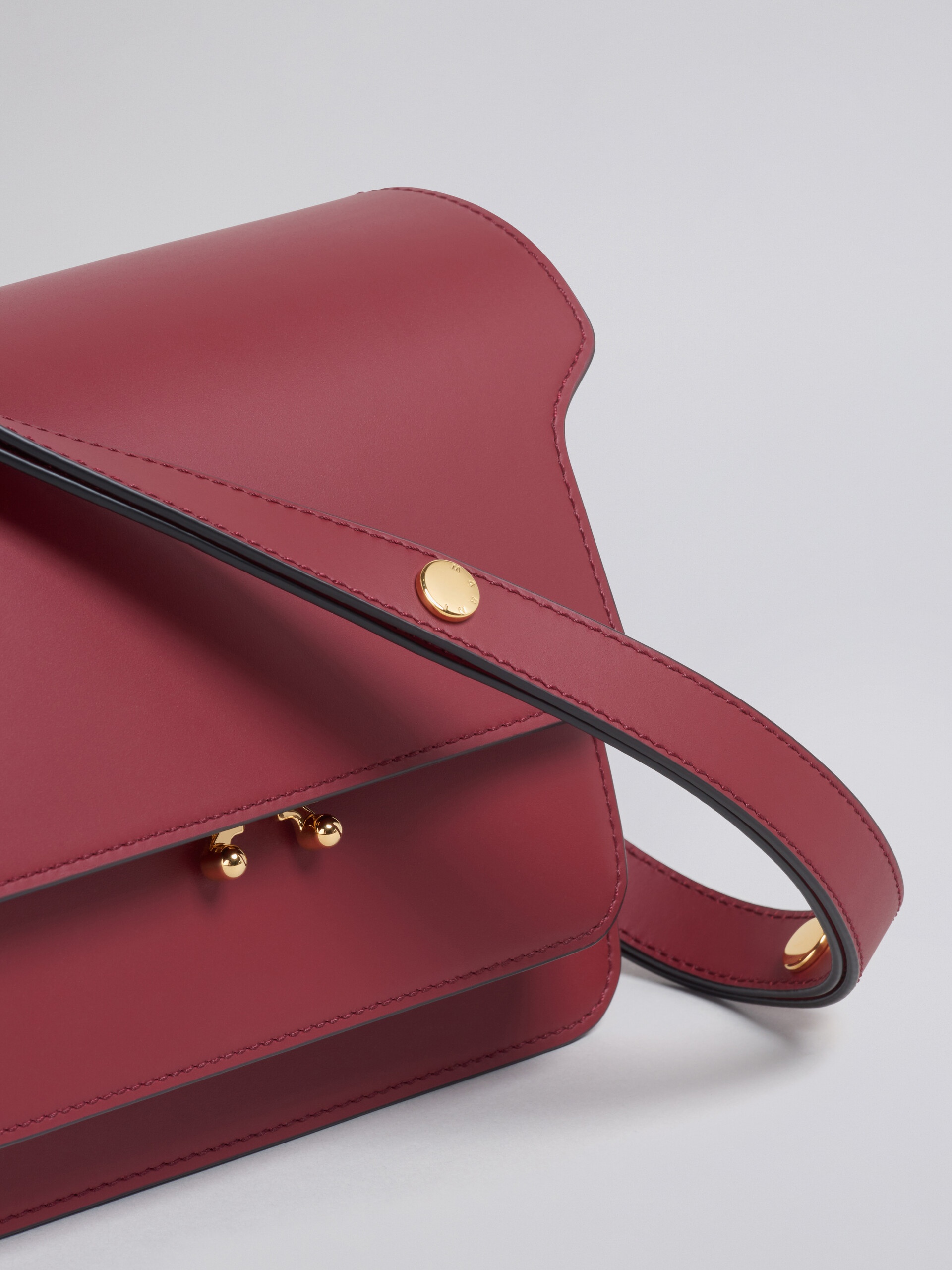 TRUNK MEDIUM BAG IN RED LEATHER - 4