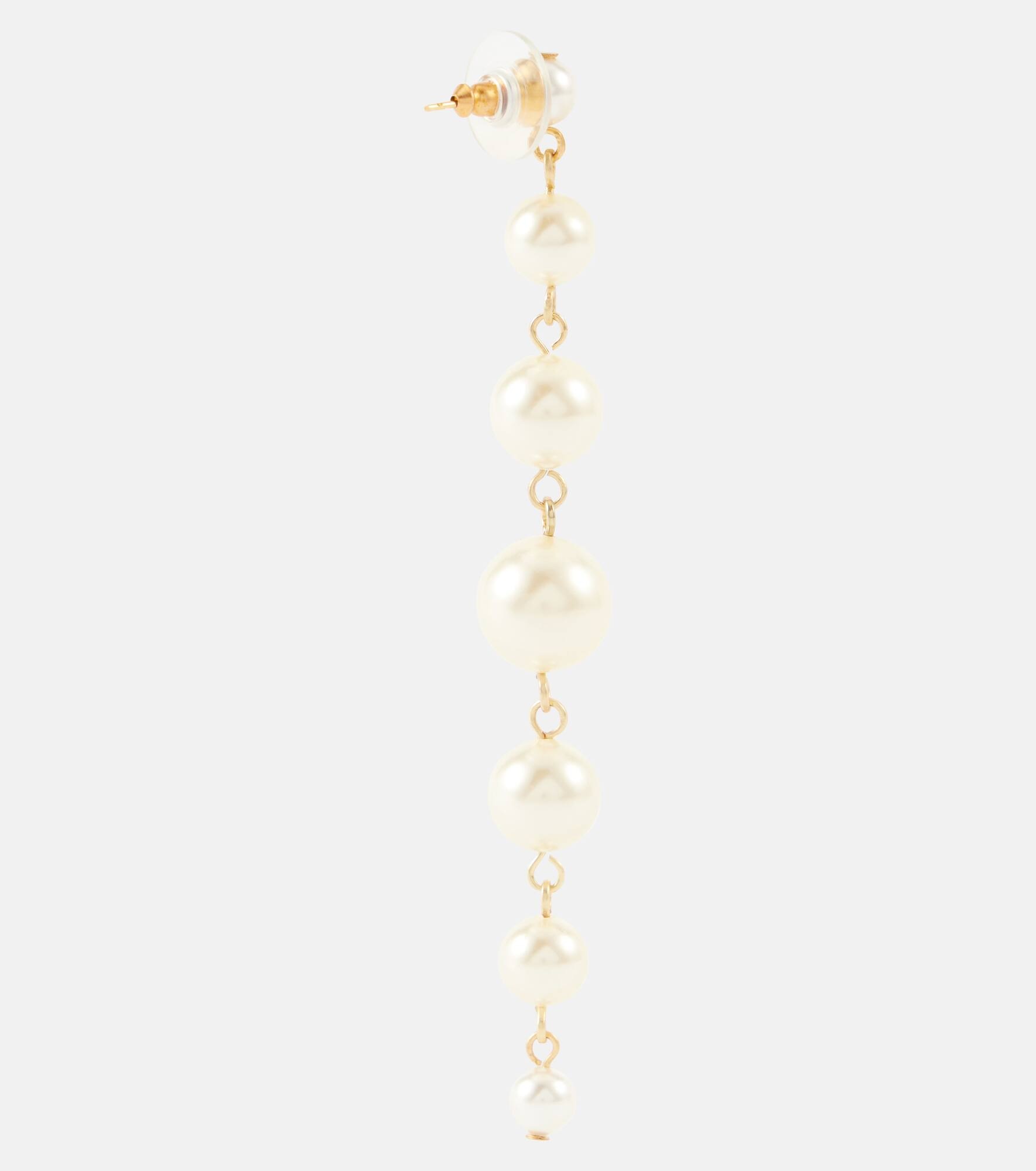Perlette faux pearl drop earrings - 5
