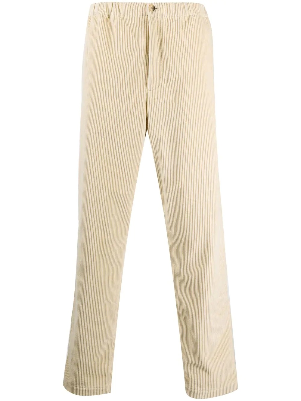 corduroy straight-leg trousers - 1