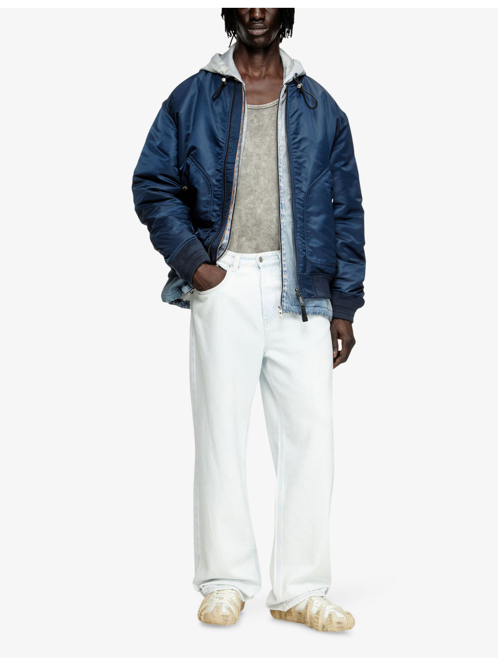 2001 D-Macro Wide-Leg Denim-Blend Jeans - 2
