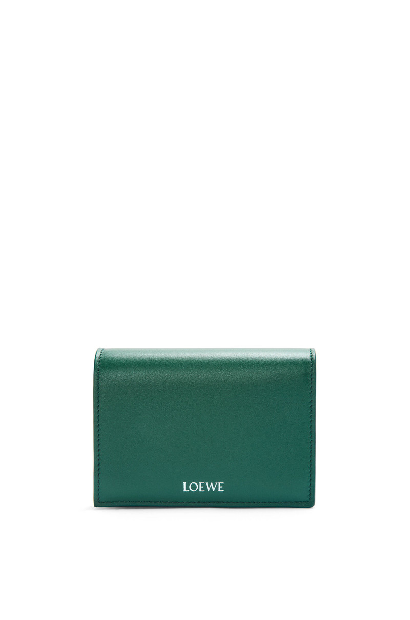 Folded wallet in shiny nappa calfskin 1