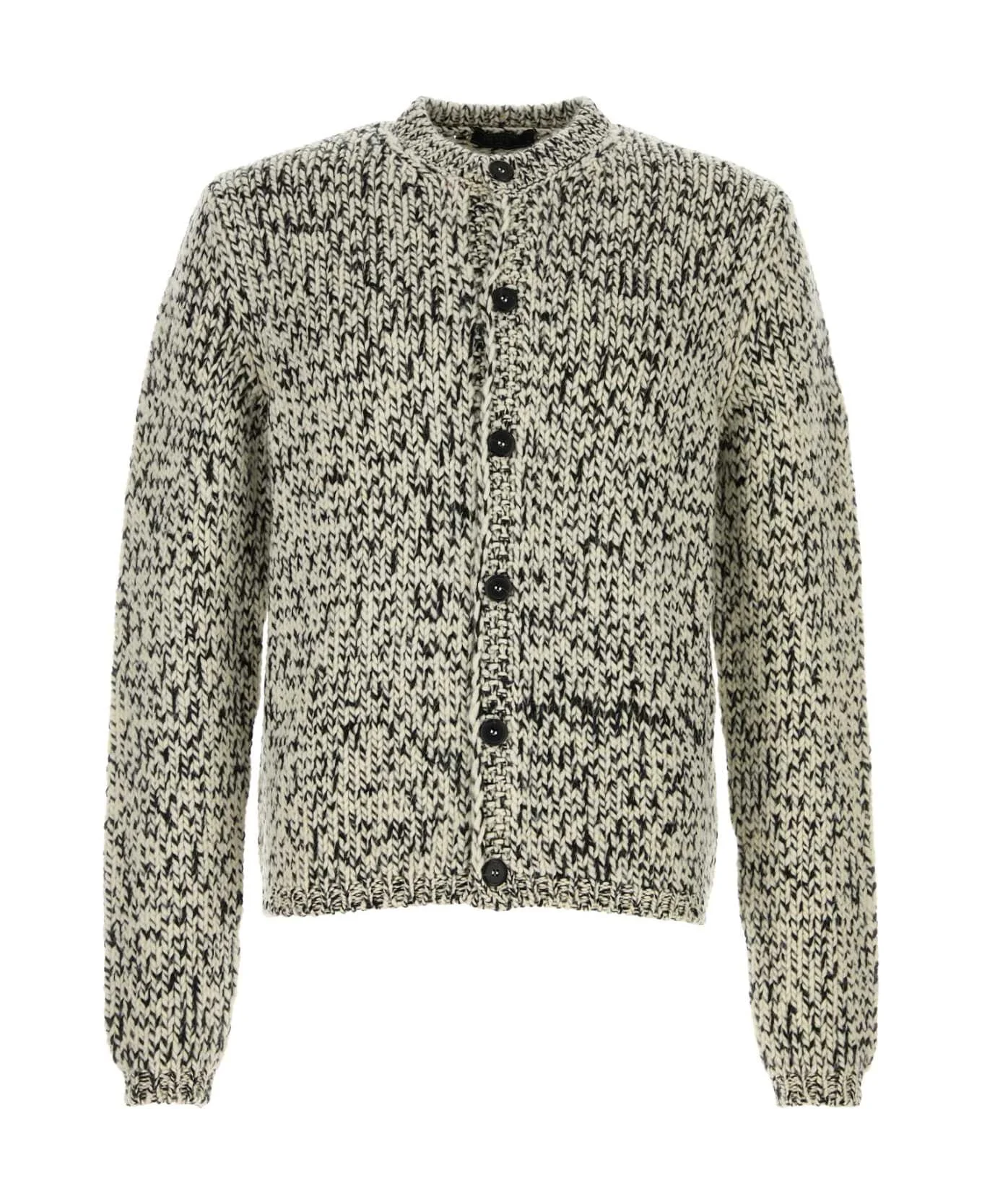 Two-tone Wool Cardigan - 1