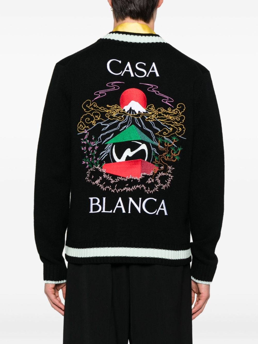 embroidered cardigan - 4