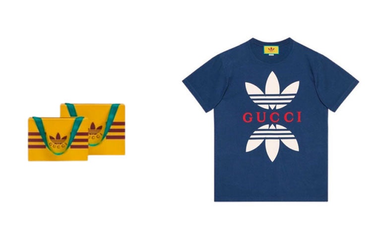 Gucci x adidas Cotton Jersey T-Shirt 'Cobalt Blue' 548334-XJEMJ-4622 - 7
