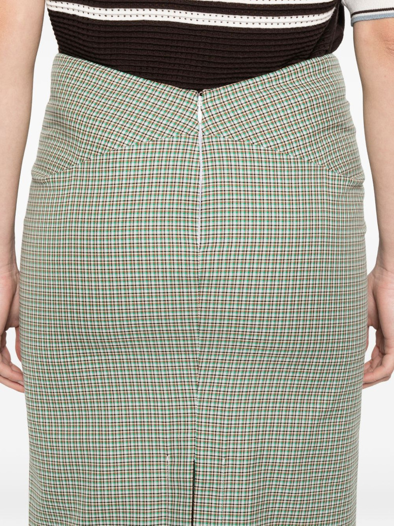check-pattern skirt 5