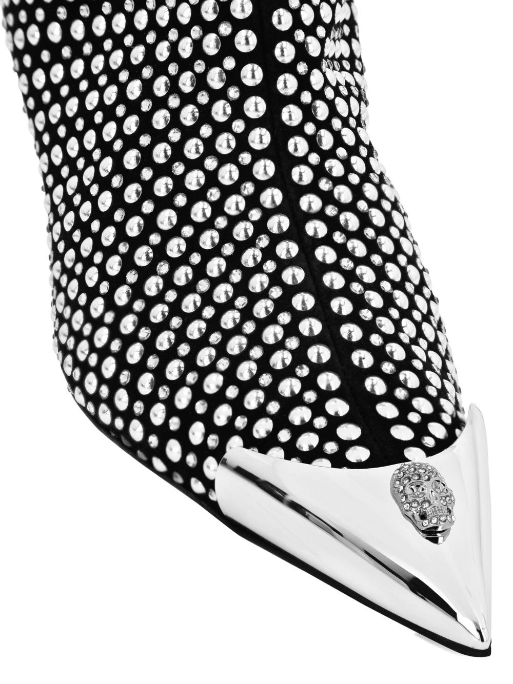 55mm stud-embellished pointed-toe boots - 3