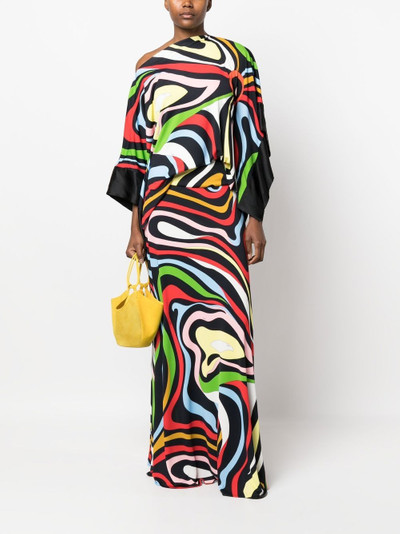 PUCCI Marmo-print kaftan top outlook