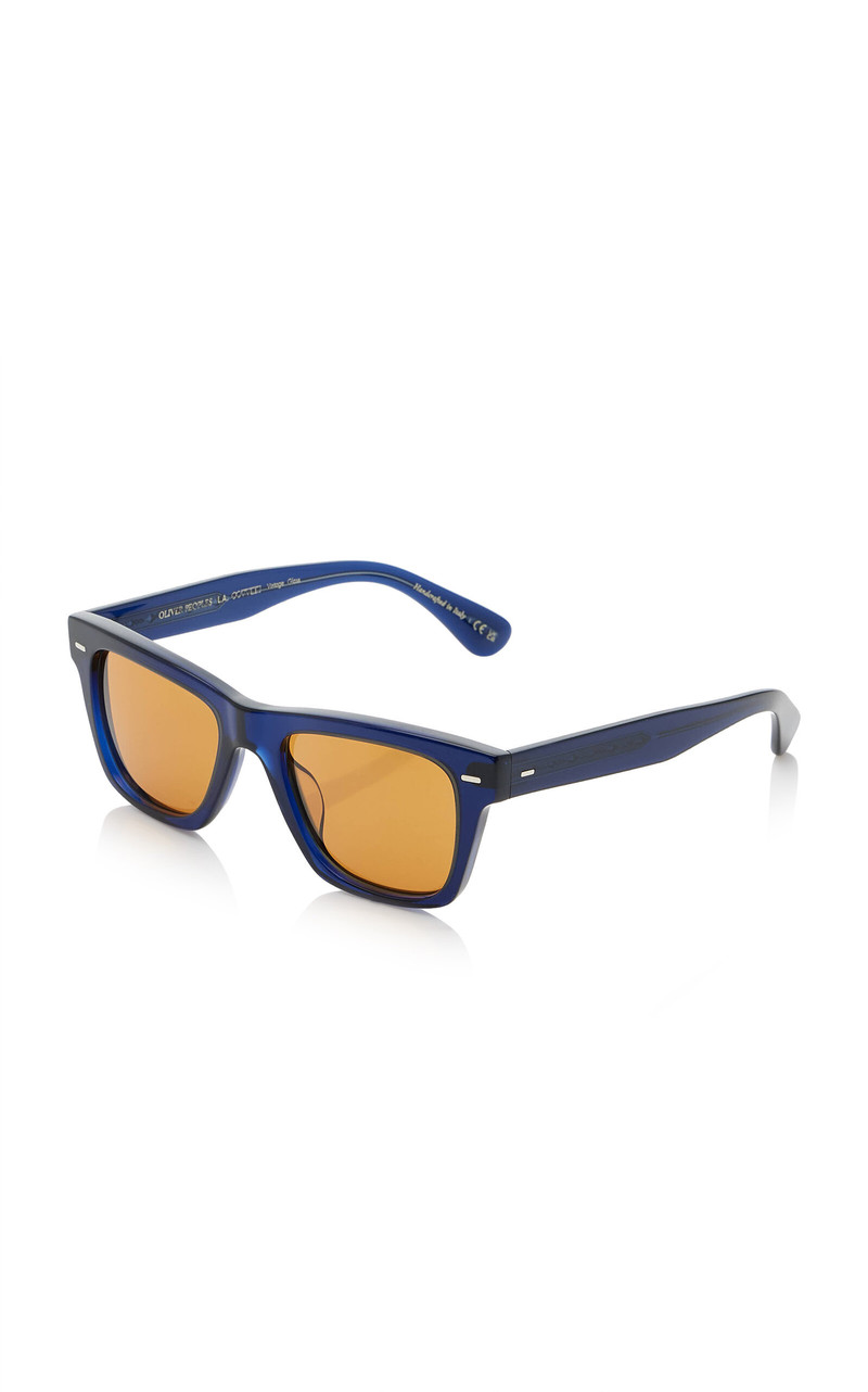 Oliver Peoples Oliver Square-Frame Acetate Sunglasses navy outlook