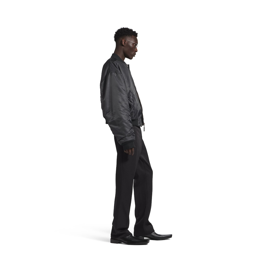 Men's Standard Bomber Jacket in Black - 3