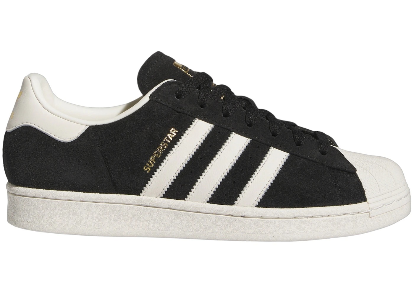 adidas Superstar Core Black Off White Gold Metallic - 1