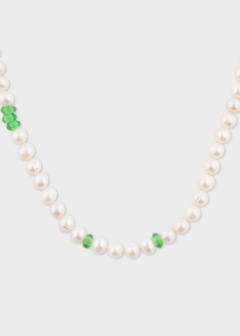 Pearl & Glass Bead Necklace by Completedworks 1