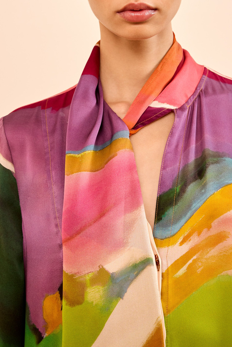 ULLA JOHNSON Critique Silk Dress outlook