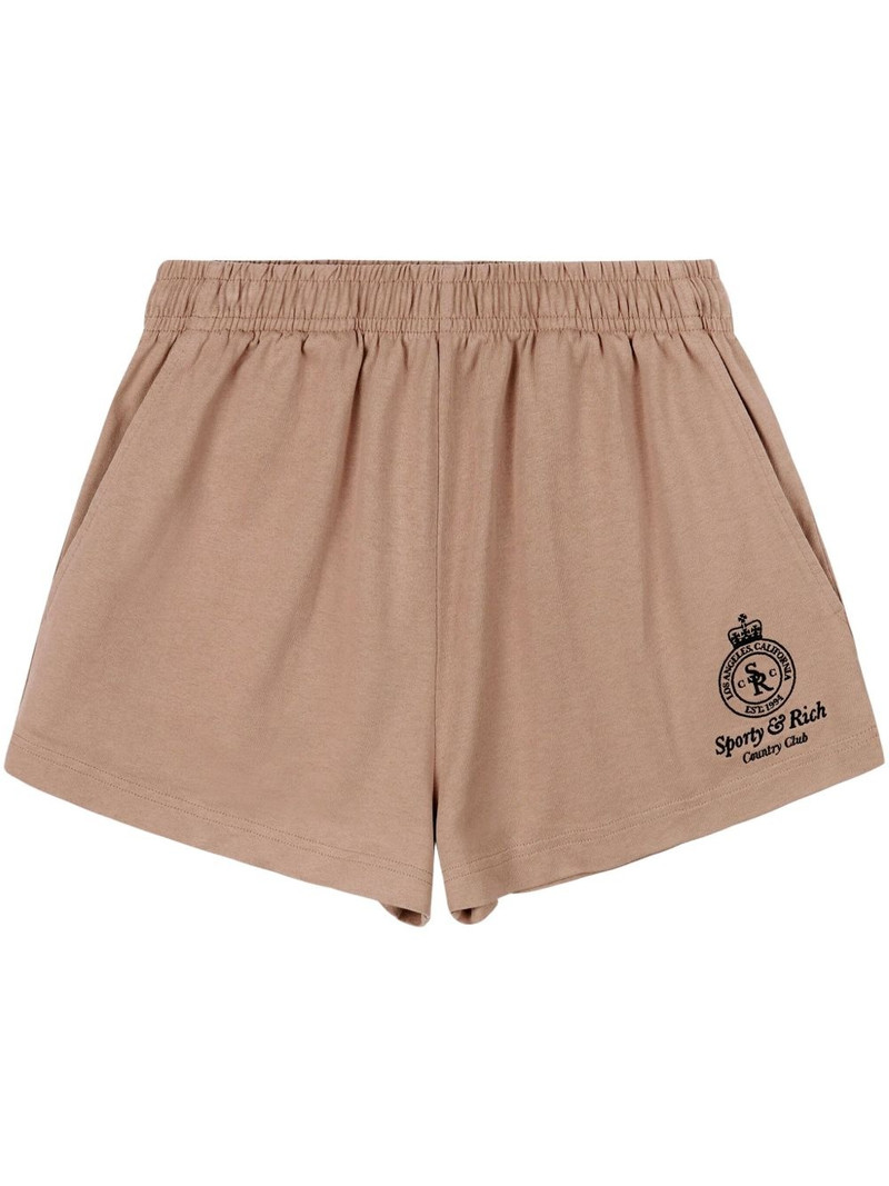 logo-embroidered shorts 1