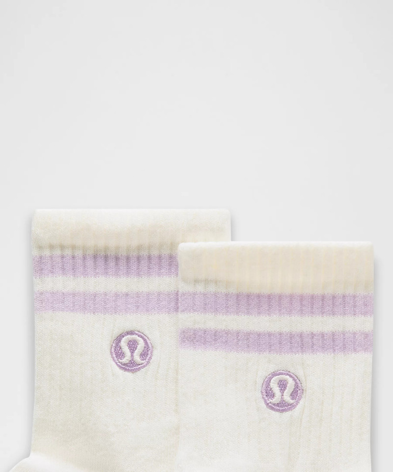 lululemon Unisex Daily Essential Quarter Socks *Stripe outlook