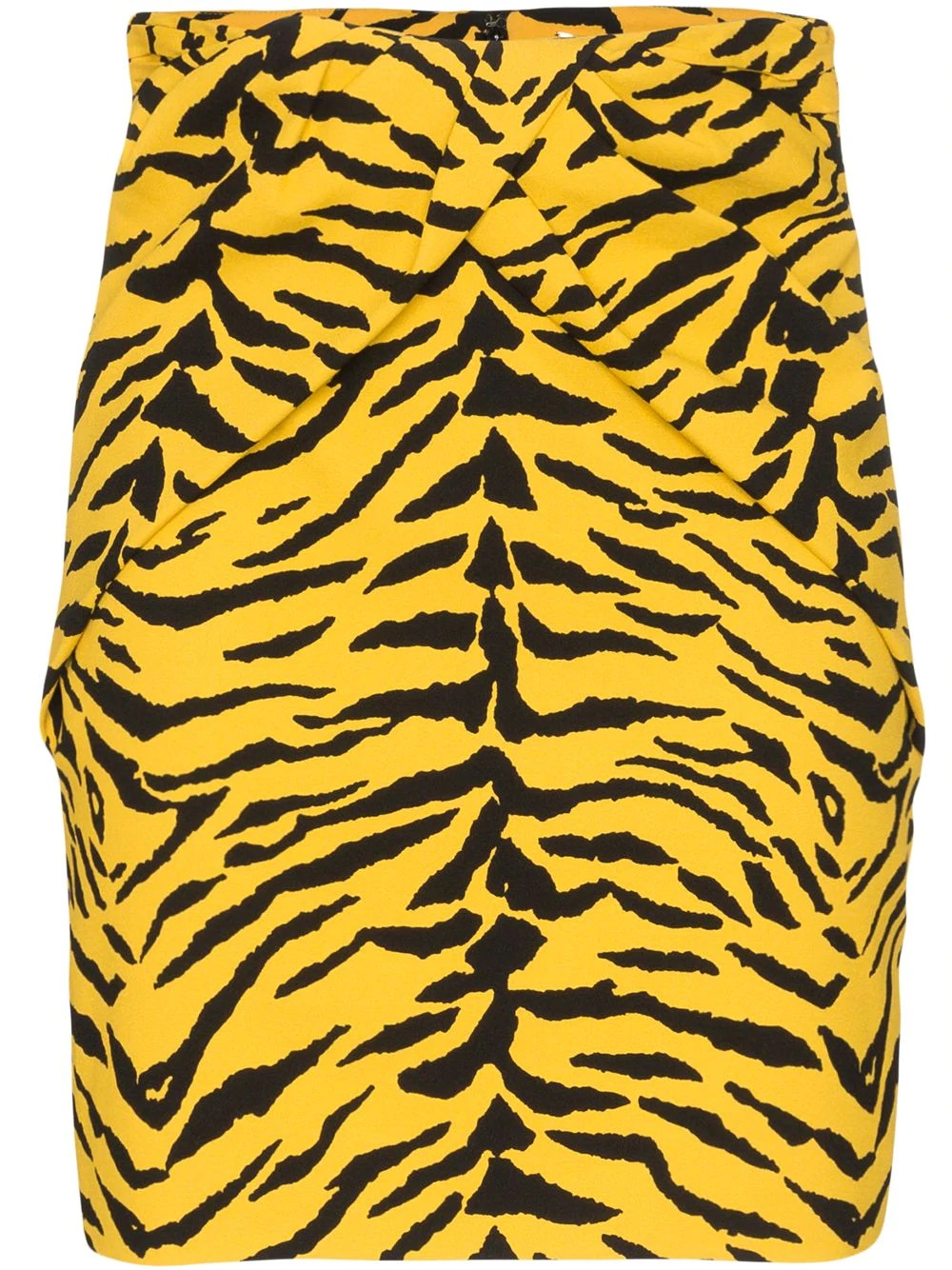 tiger print high-rise skirt - 1