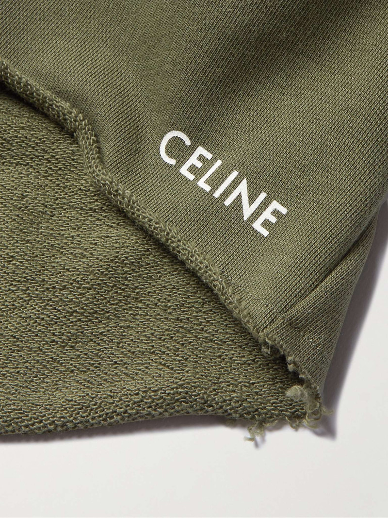 Straight-Leg Logo-Print Cotton-Jersey Drawstring Shorts 6