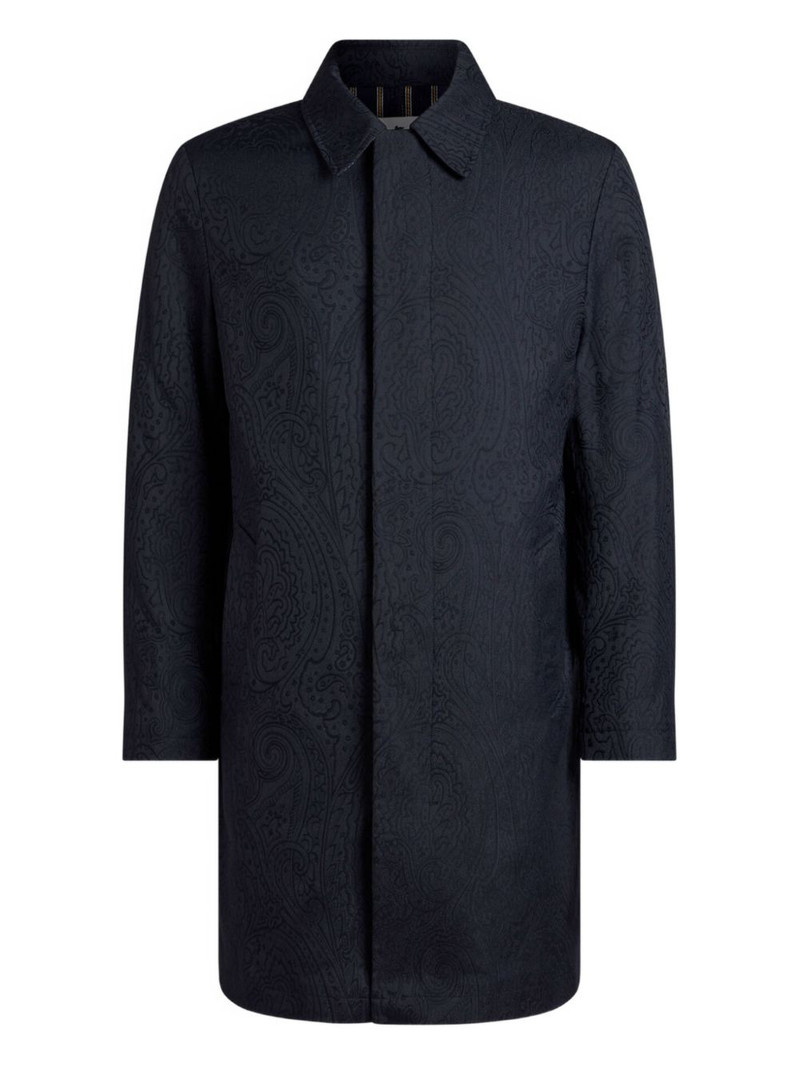 patterned-jacquard coat 1