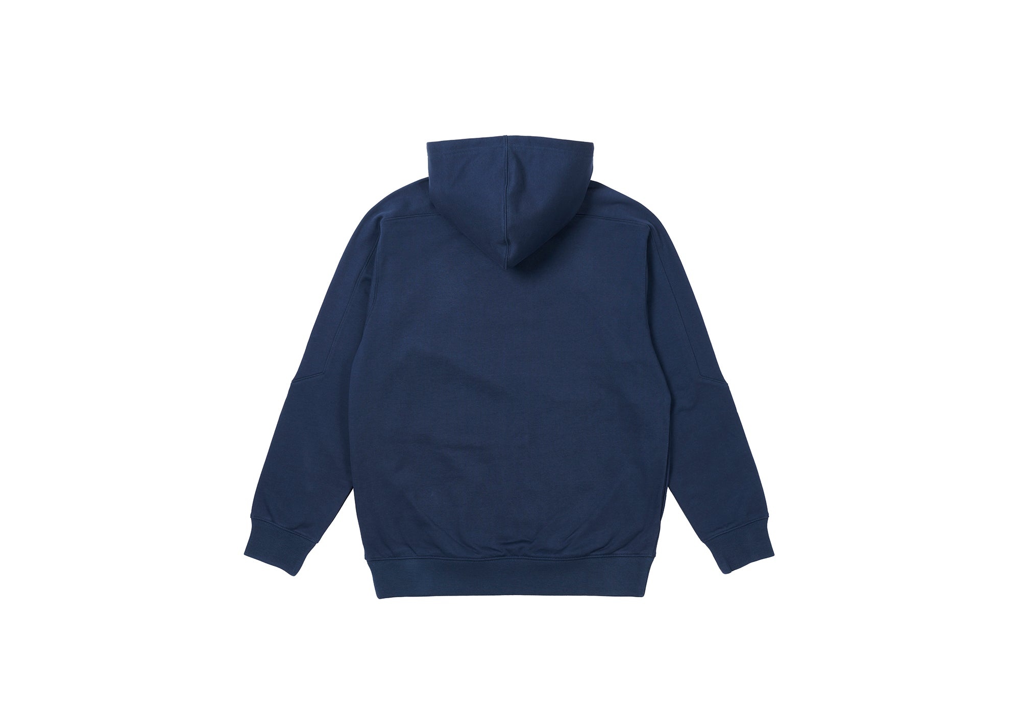 SLANT 1/4 ZIP HOOD BLUE - 2