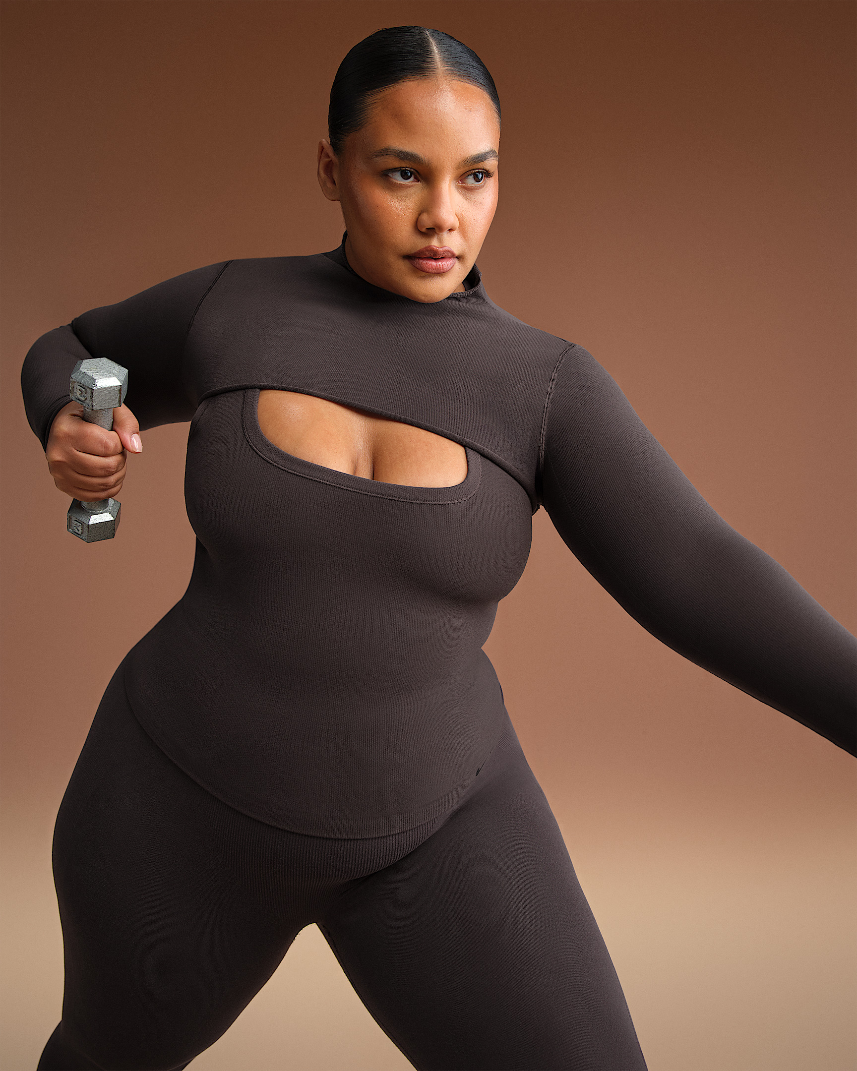 NikeSKIMS Vintage Seamless Women's Long-Sleeve Shrug - 9