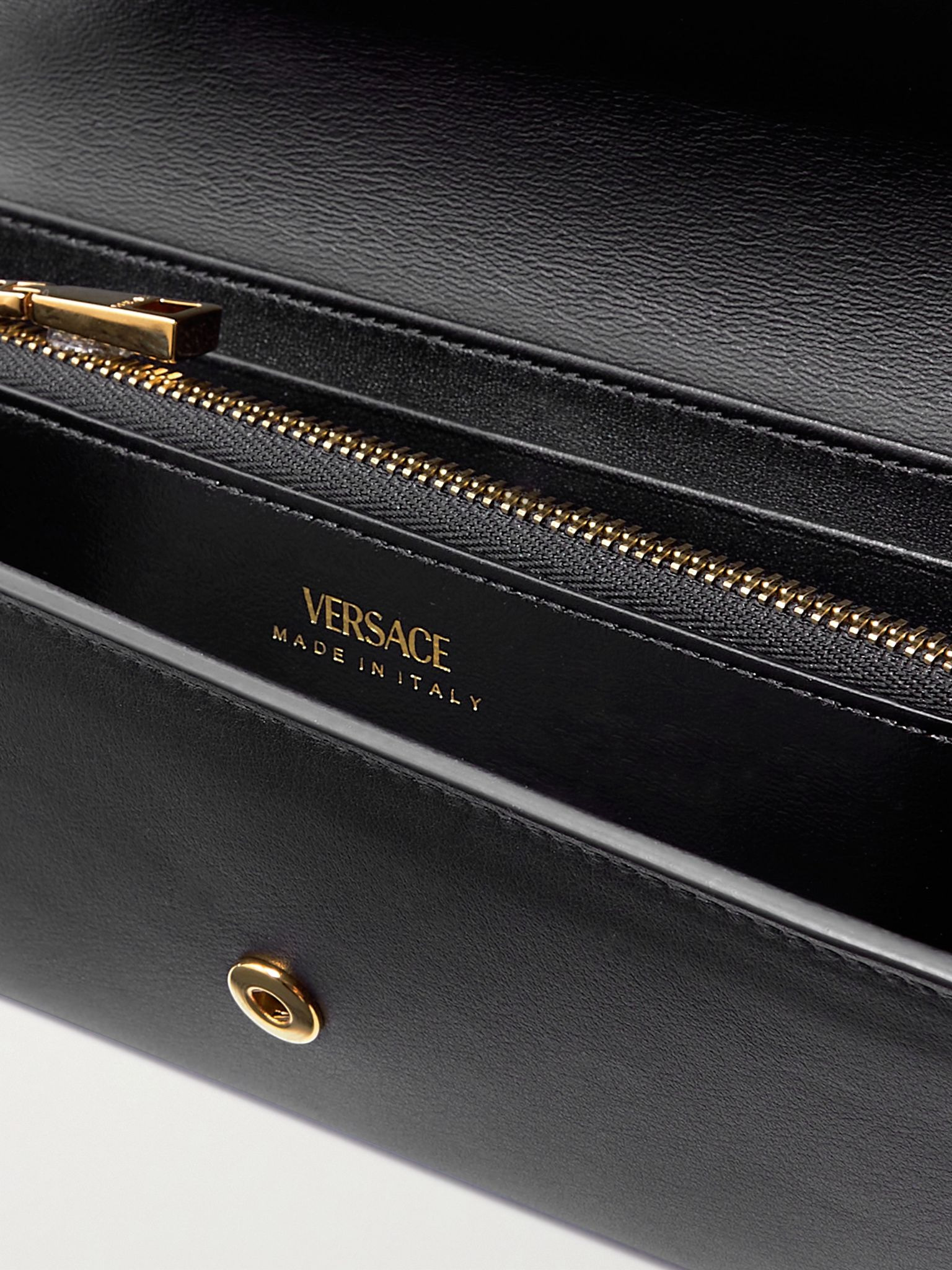 Leather continental wallet Black - 5