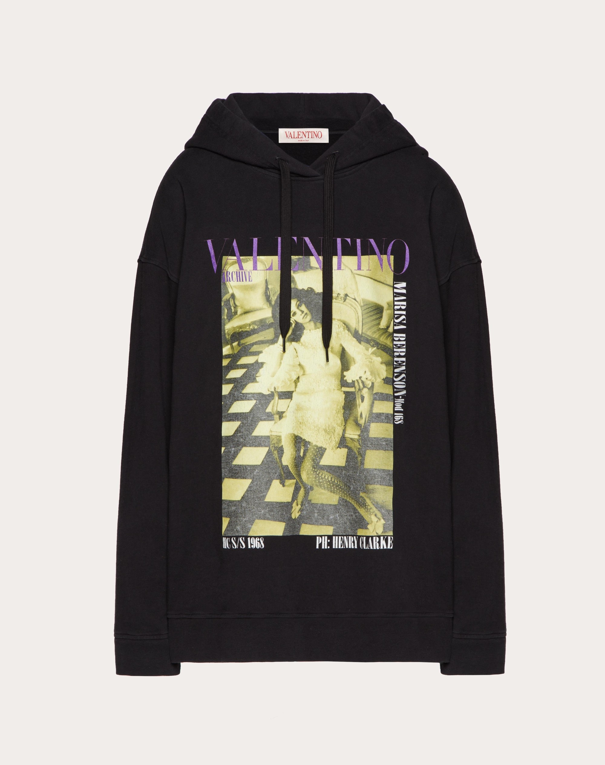 JERSEY SWEATSHIRT WITH VALENTINO ARCHIVE 1968 PRINT - 1