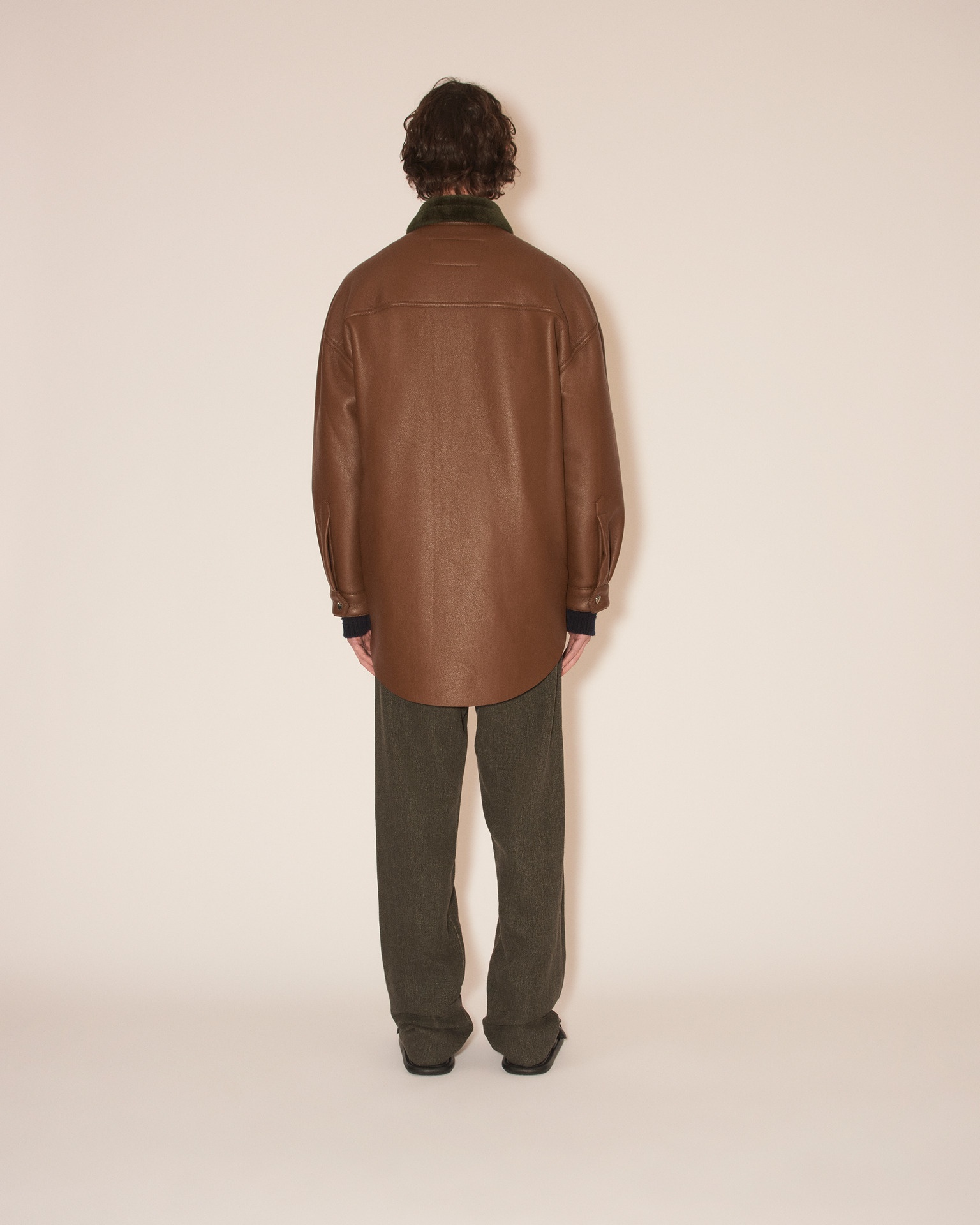 MATHIS - Long sleeve overshirt - Dark khaki - 5