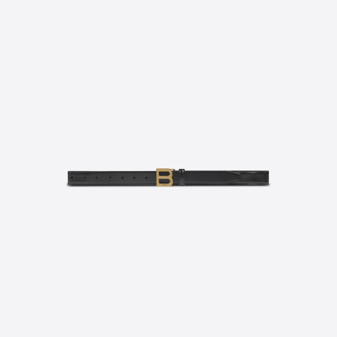 Women's Hourglass Thin Belt in Black - 1