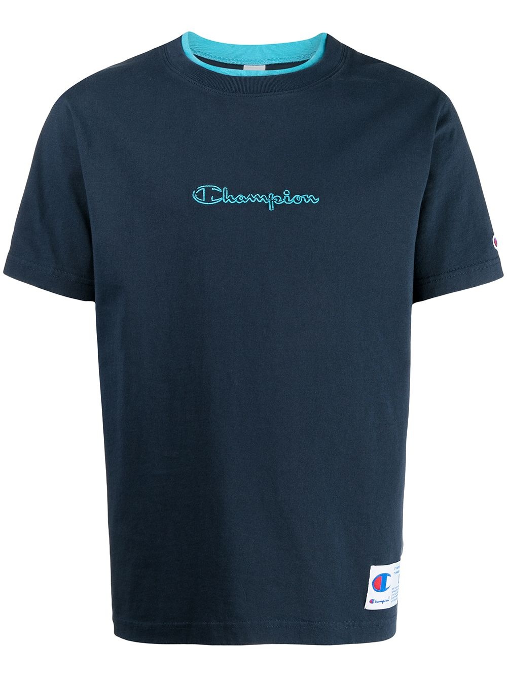 embroidered-logo T-shirt - 1