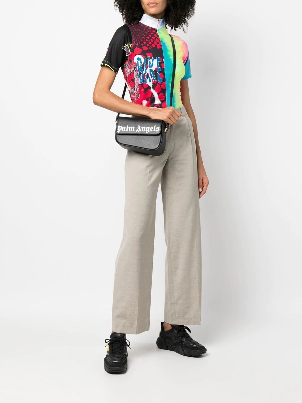 Crash logo-print shoulder bag - 2