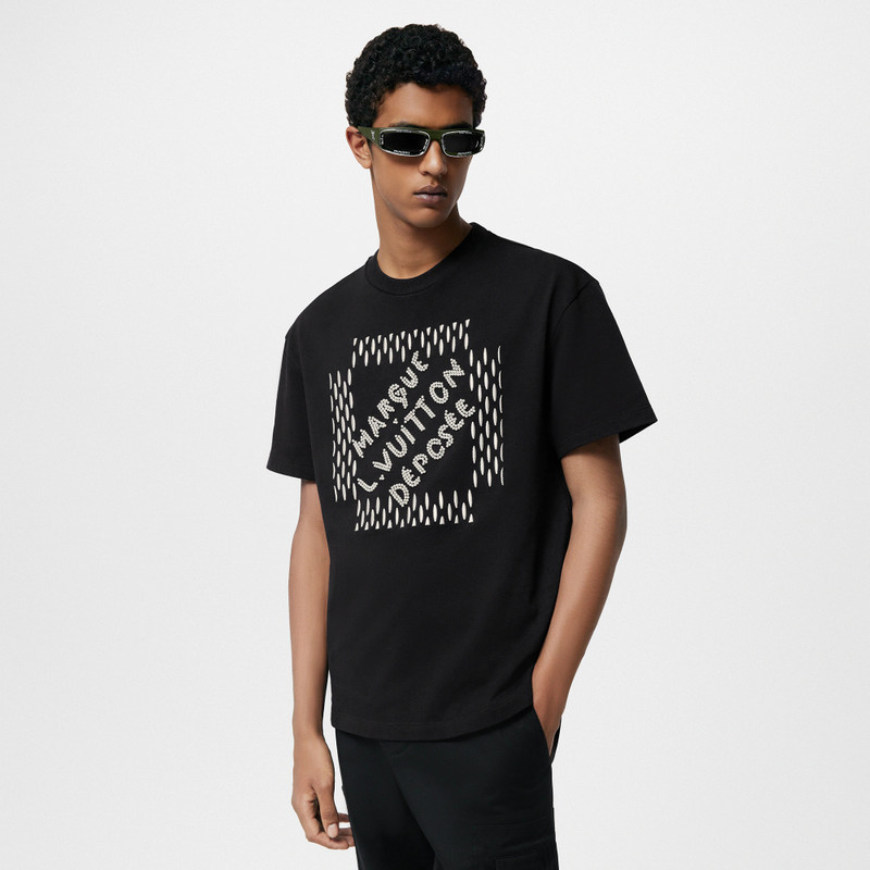Louis Vuitton Embroidered Signature Cotton T-Shirt outlook