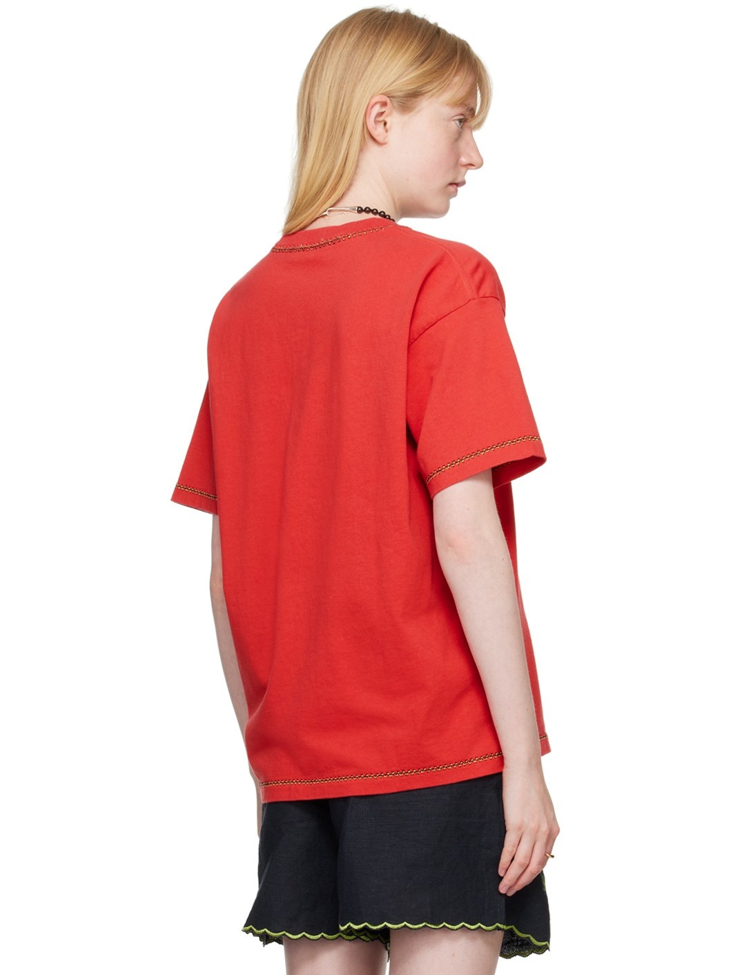 Red Twin Parakeet T-Shirt - 3