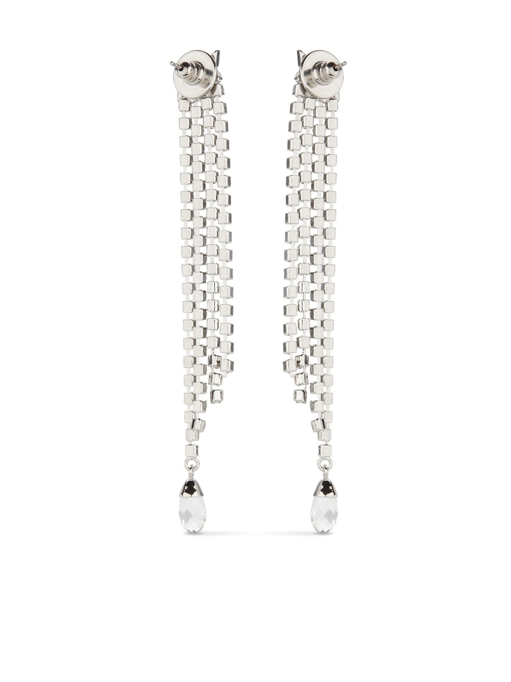 Saeda crystal-fringe earrings - 6