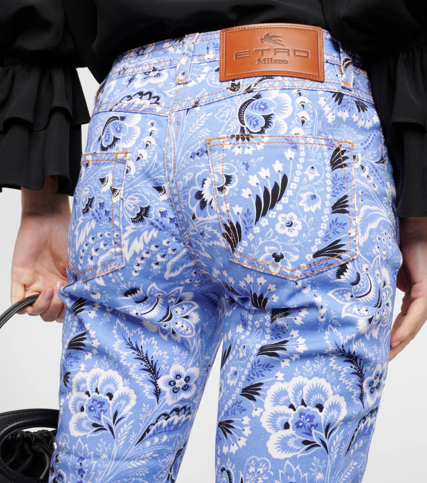 High-rise printed skinny jeans - 6