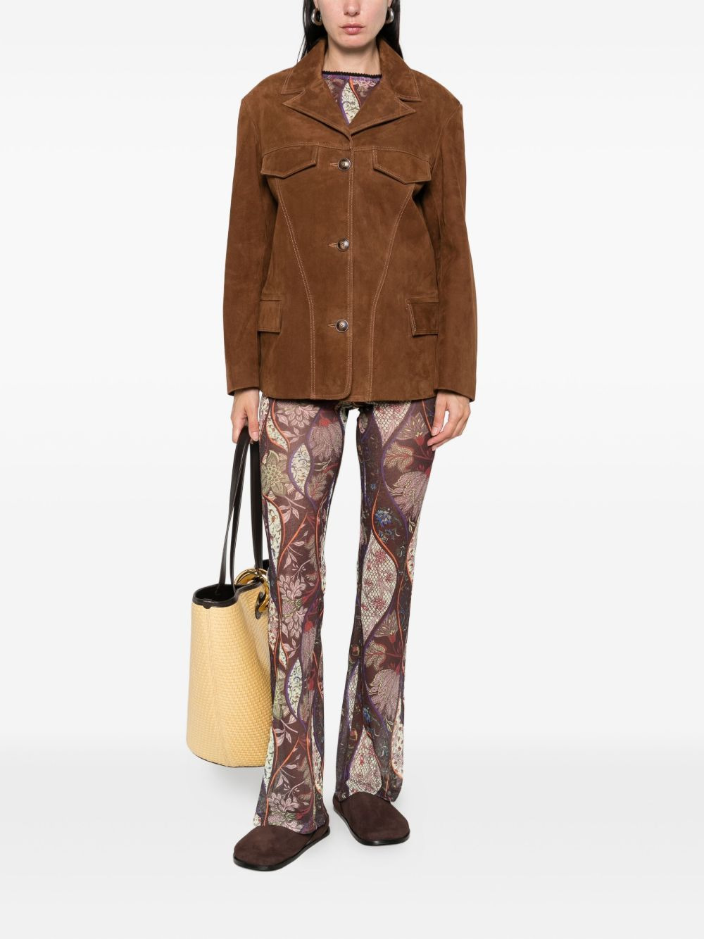button-up flap-pockets jacket - 2