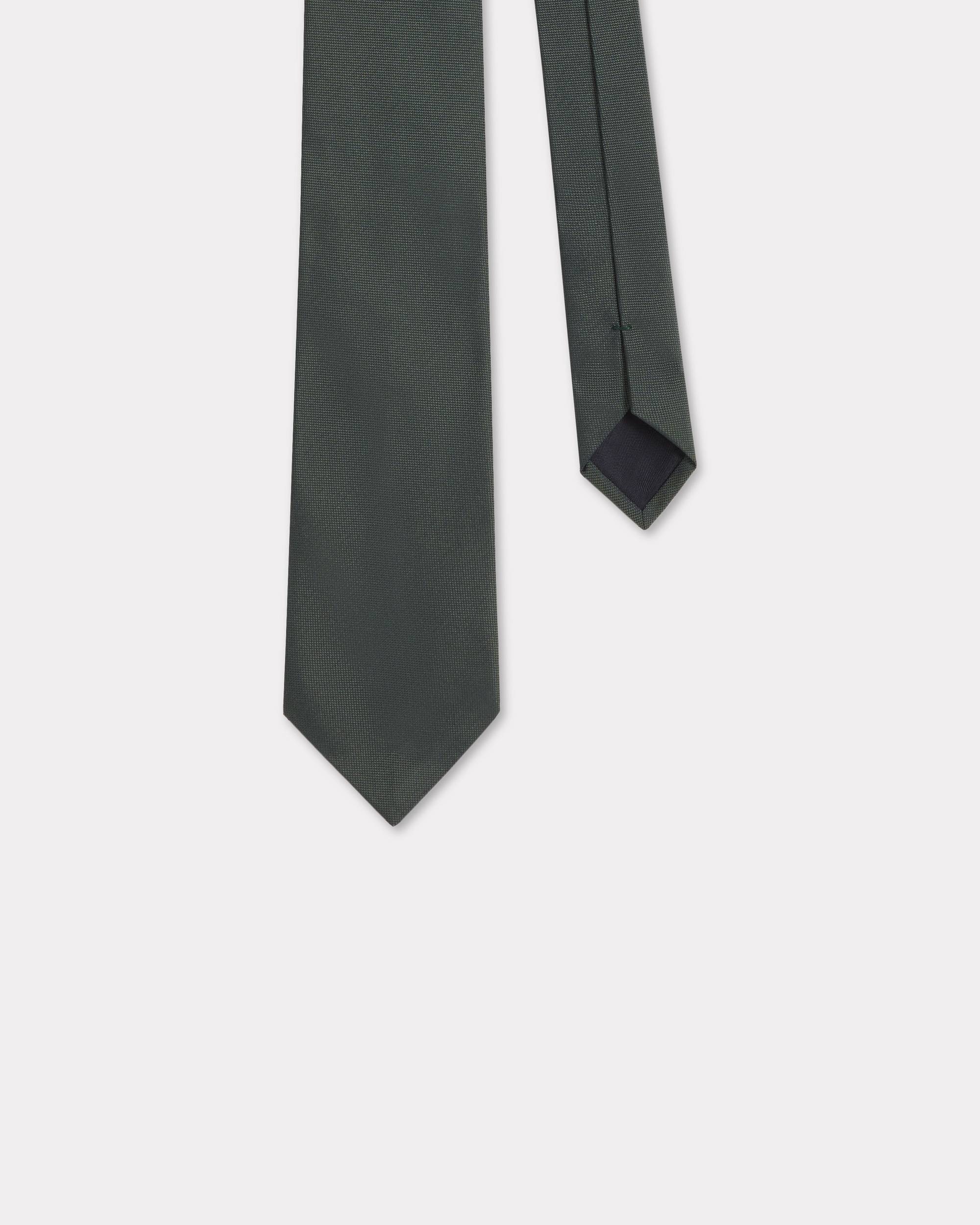 'KENZO Varsity' embroidered silk tie - 2