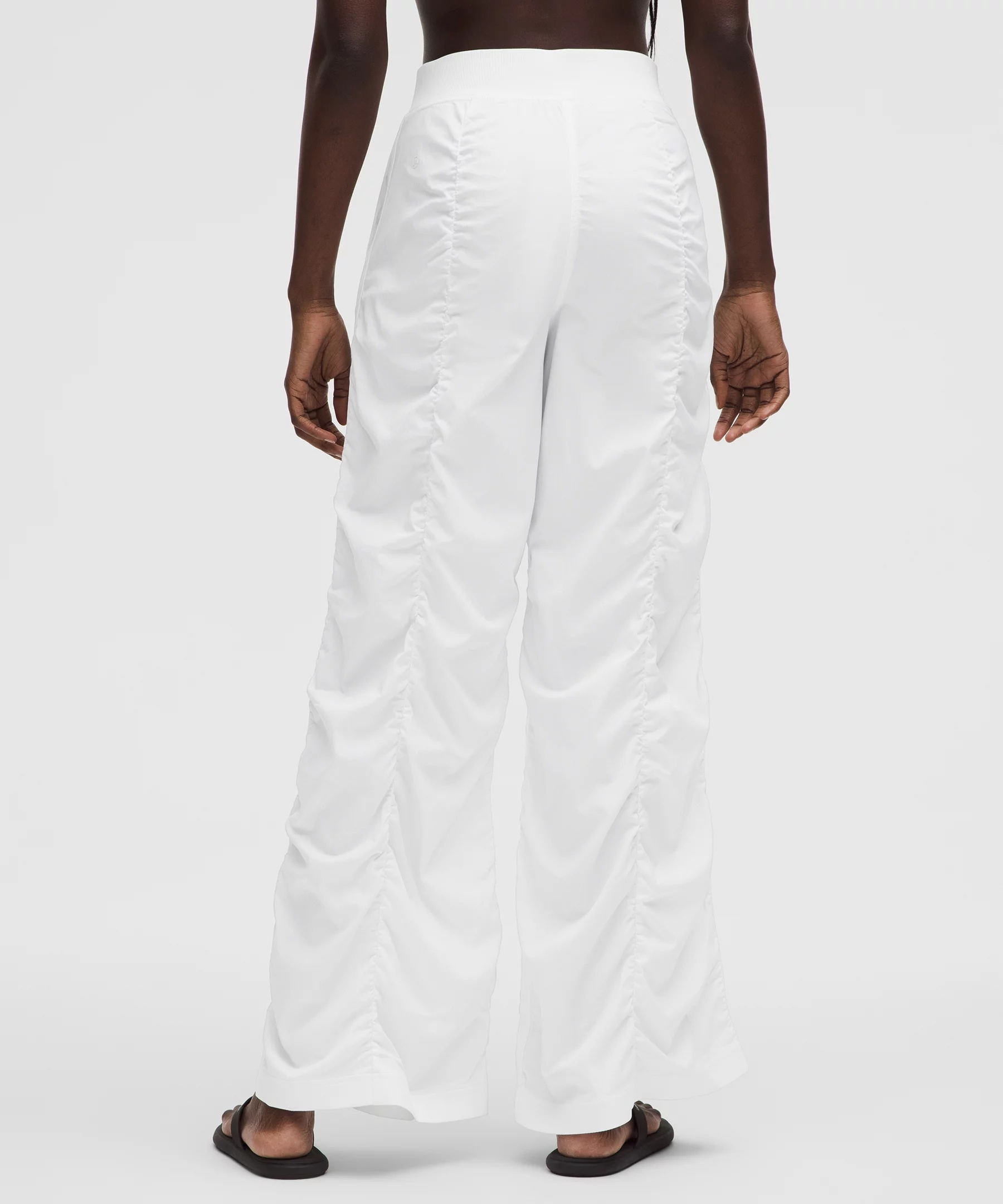 Ruched High-Rise Wide-Leg Pant - 3