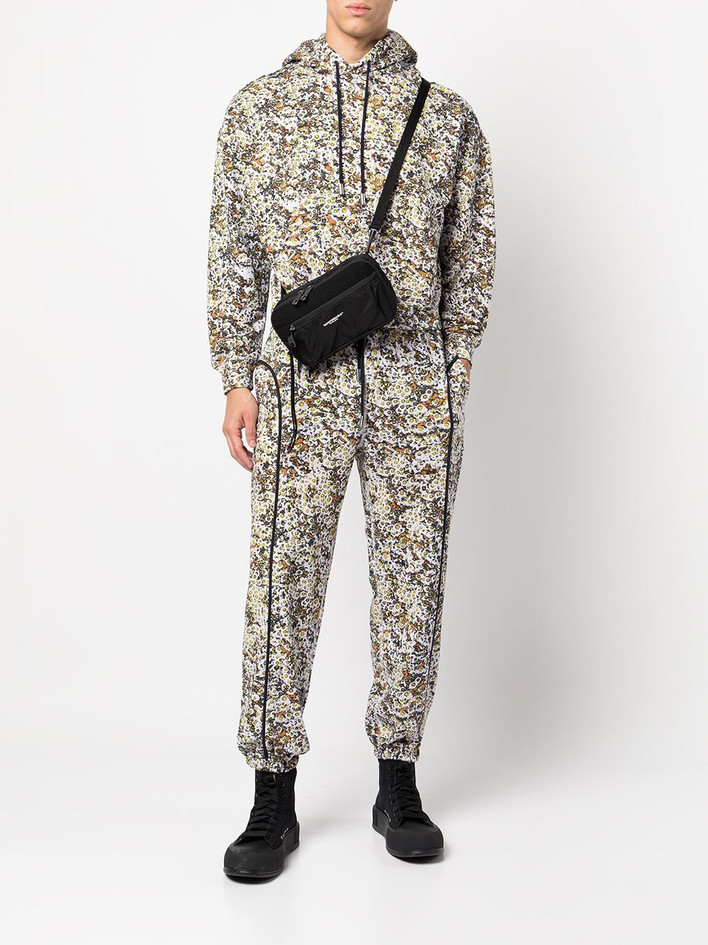 graphic-print fleece sweatpants - 3