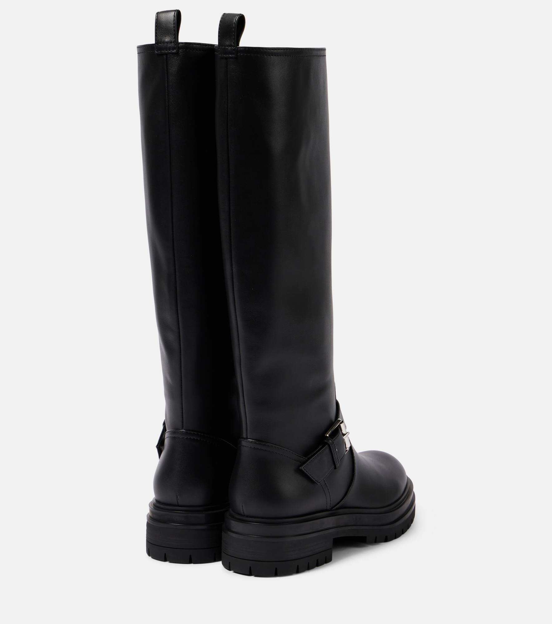 Leather knee-high boots - 3