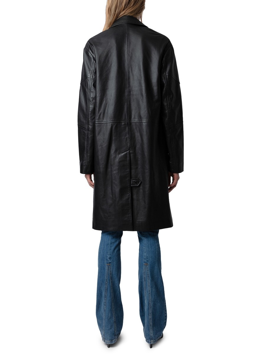 Macari Leather Coat - 3
