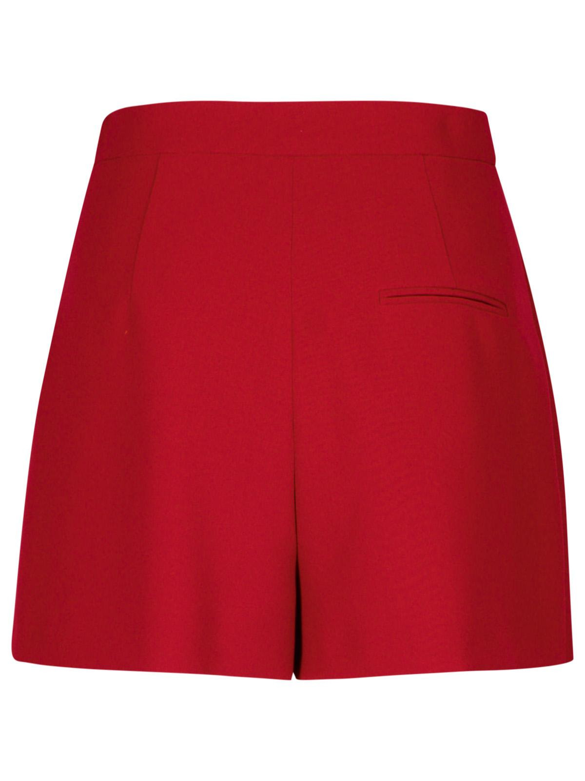 Moschino Burgundy Polyester Blend Shorts Women - 3