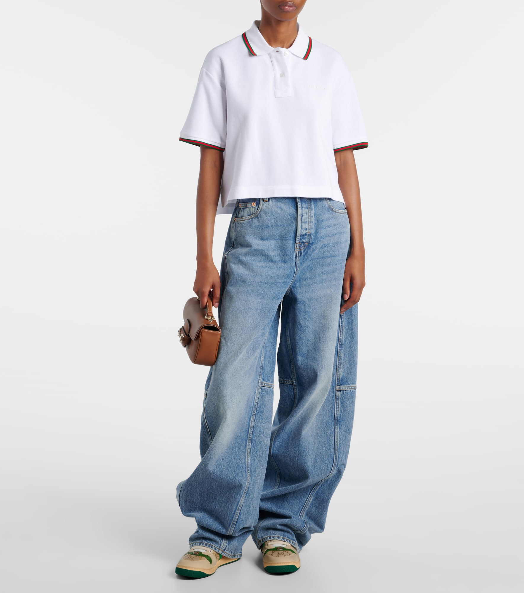 Screener GG Canvas Web Stripe mules - 3