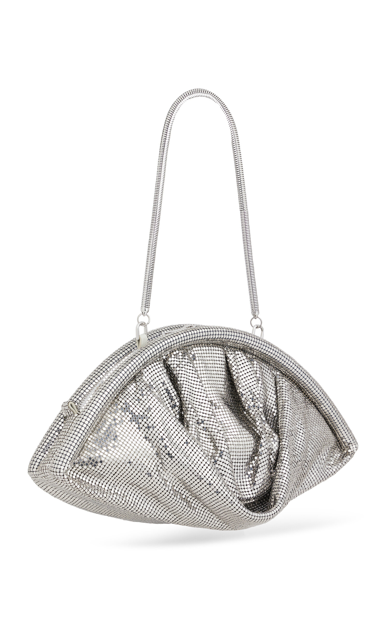 Crystal Mesh Clutch silver - 3