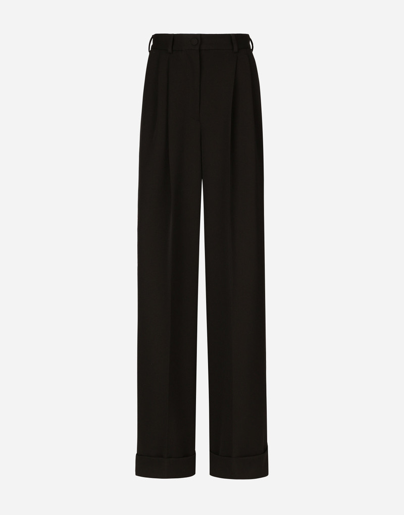 Flared woolen pants 1