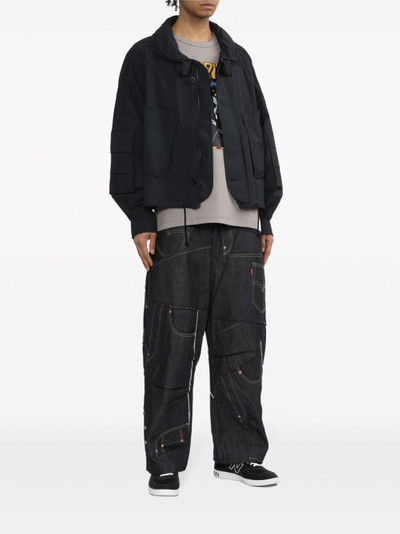 Junya Watanabe MAN patchwork wide-leg jeans outlook